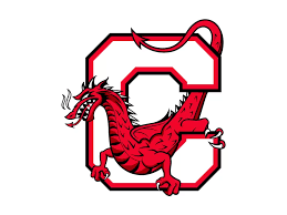 Flag of SUNY, Cortland Red Dragons Logo