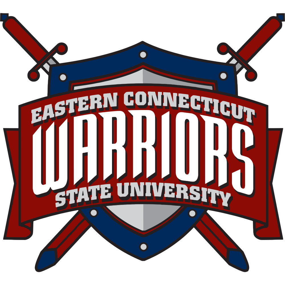 Flag of Eastern Connecticut State University Warriors Logo