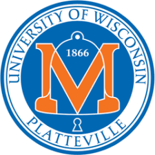 Flag of University of Wisconsin-Platteville Pioneers Logo